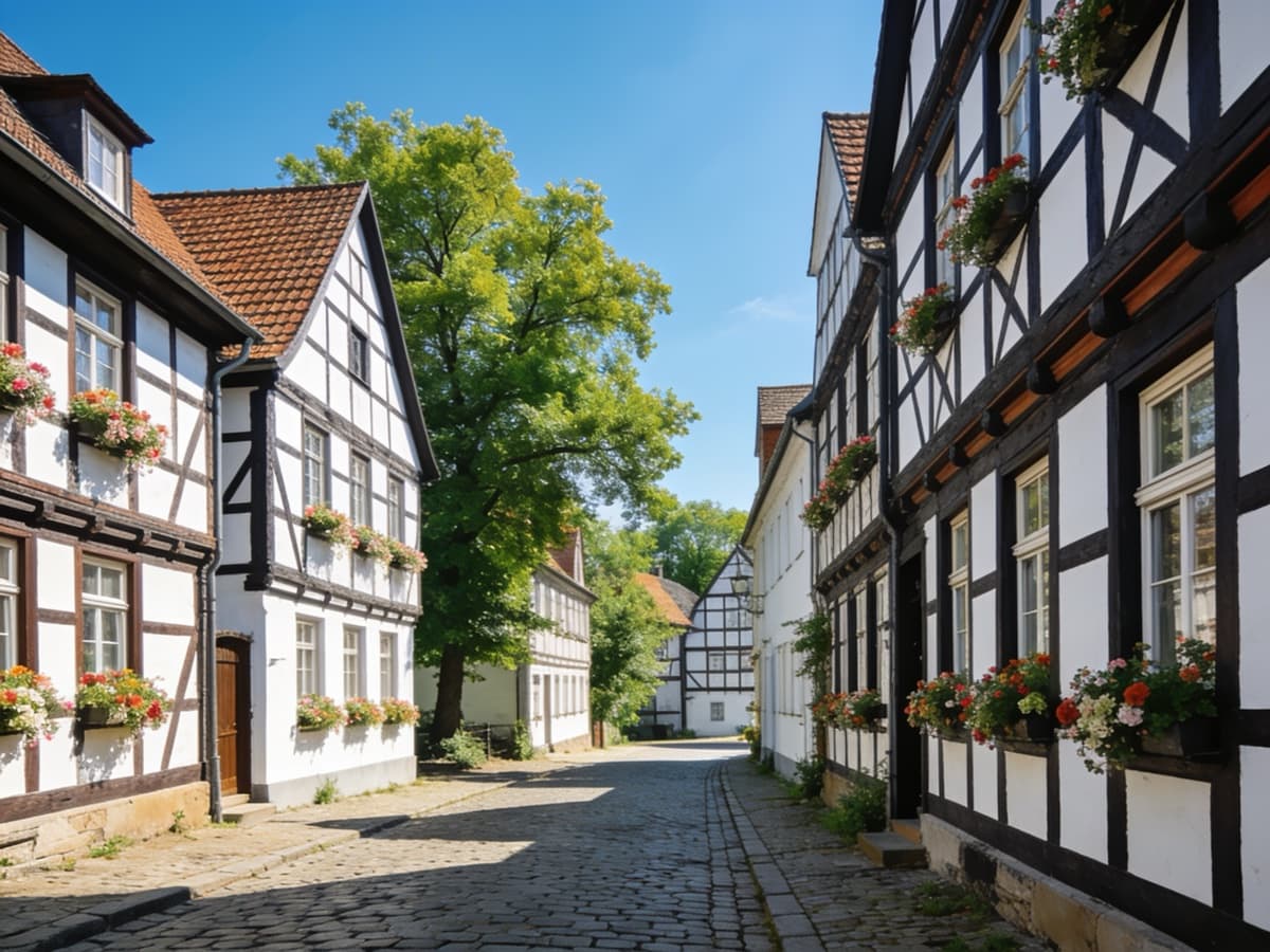 Historische Fachwerkstraße in der Region rund um Paderborn